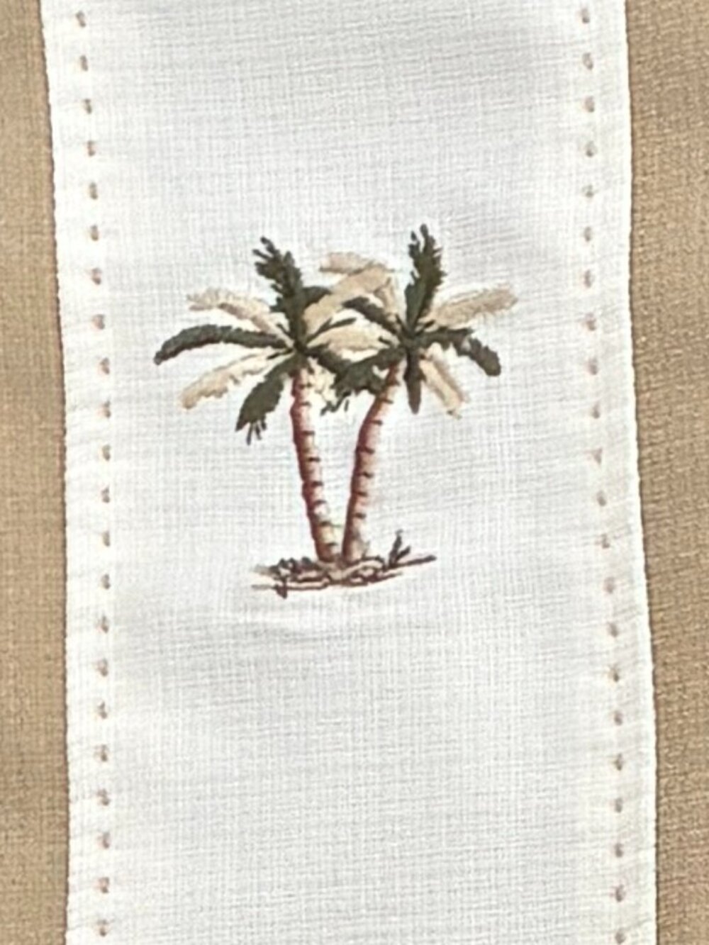 Havana Jack's Cafe Palm Tree Paneled Men's Camp Shirt Black Tan Cream Size XXL - Picture 6 of 7